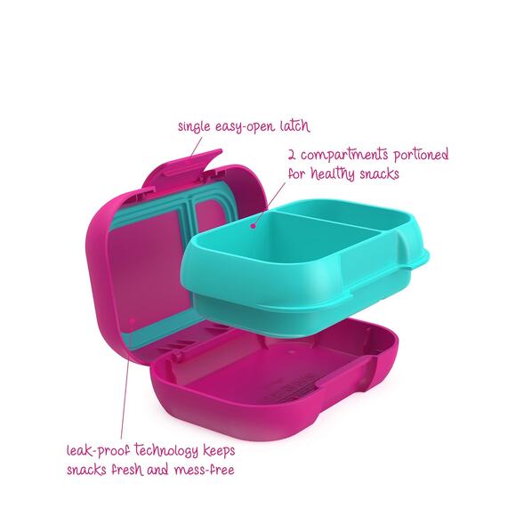 Bentgo Kids Snack - 2 Compartment Leak-Proof Bento-Style Food Storage - Picture 2 of 5